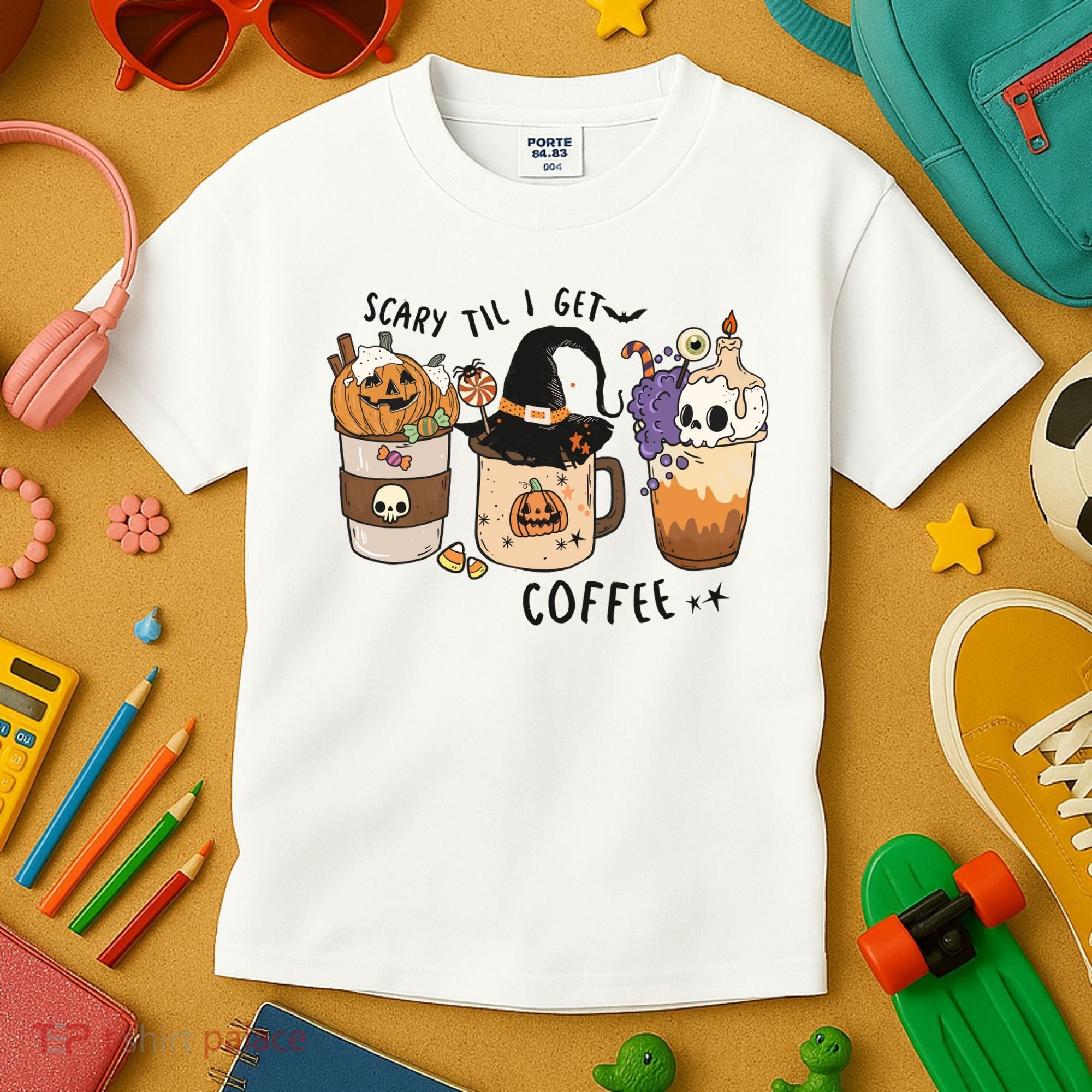 Coffee Halloween Kids T-Shirt