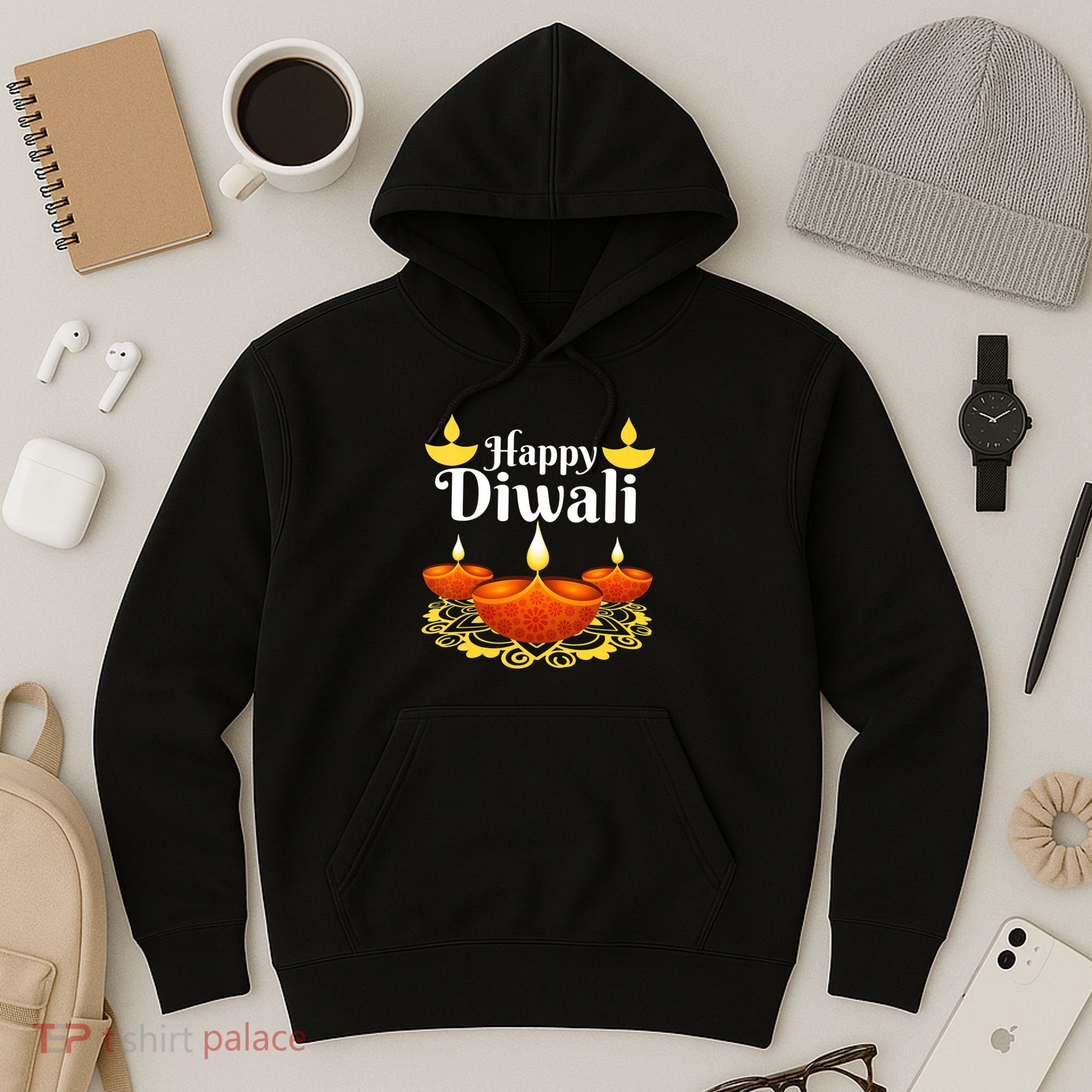 Cool Happy Diwali Festival Of Light Diva Lanterns Hoodie
