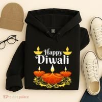 Cool Happy Diwali Festival Of Light Diva Lanterns Hoodie thumb 4