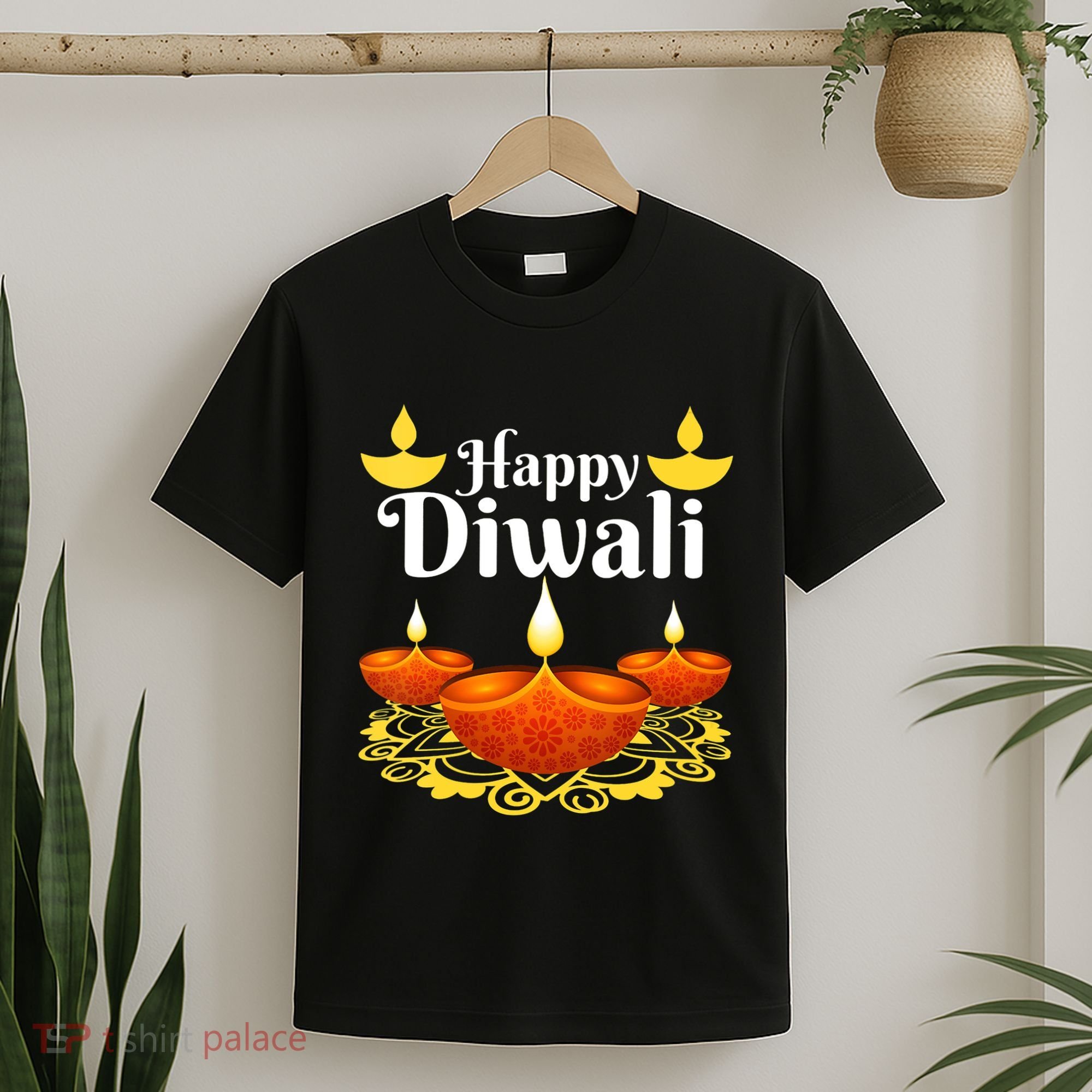 Cool Happy Diwali Festival Of Light Diva Lanterns T-Shirt