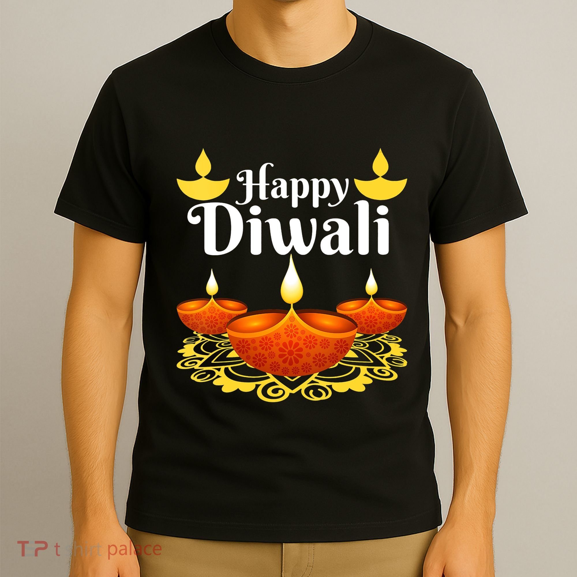 Cool Happy Diwali Festival Of Light Diva Lanterns T-Shirt