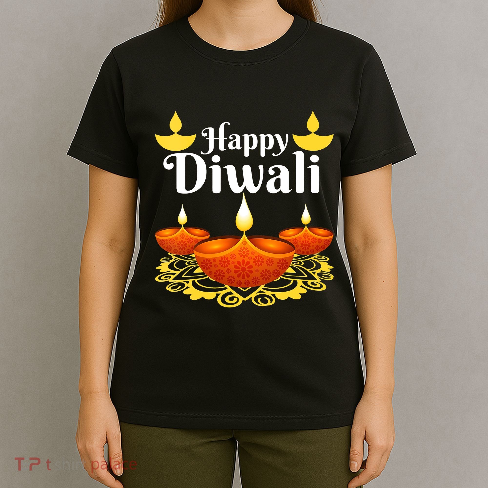 Cool Happy Diwali Festival Of Light Diva Lanterns T-Shirt
