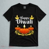 Cool Happy Diwali Festival Of Light Diva Lanterns T-Shirt thumb 5