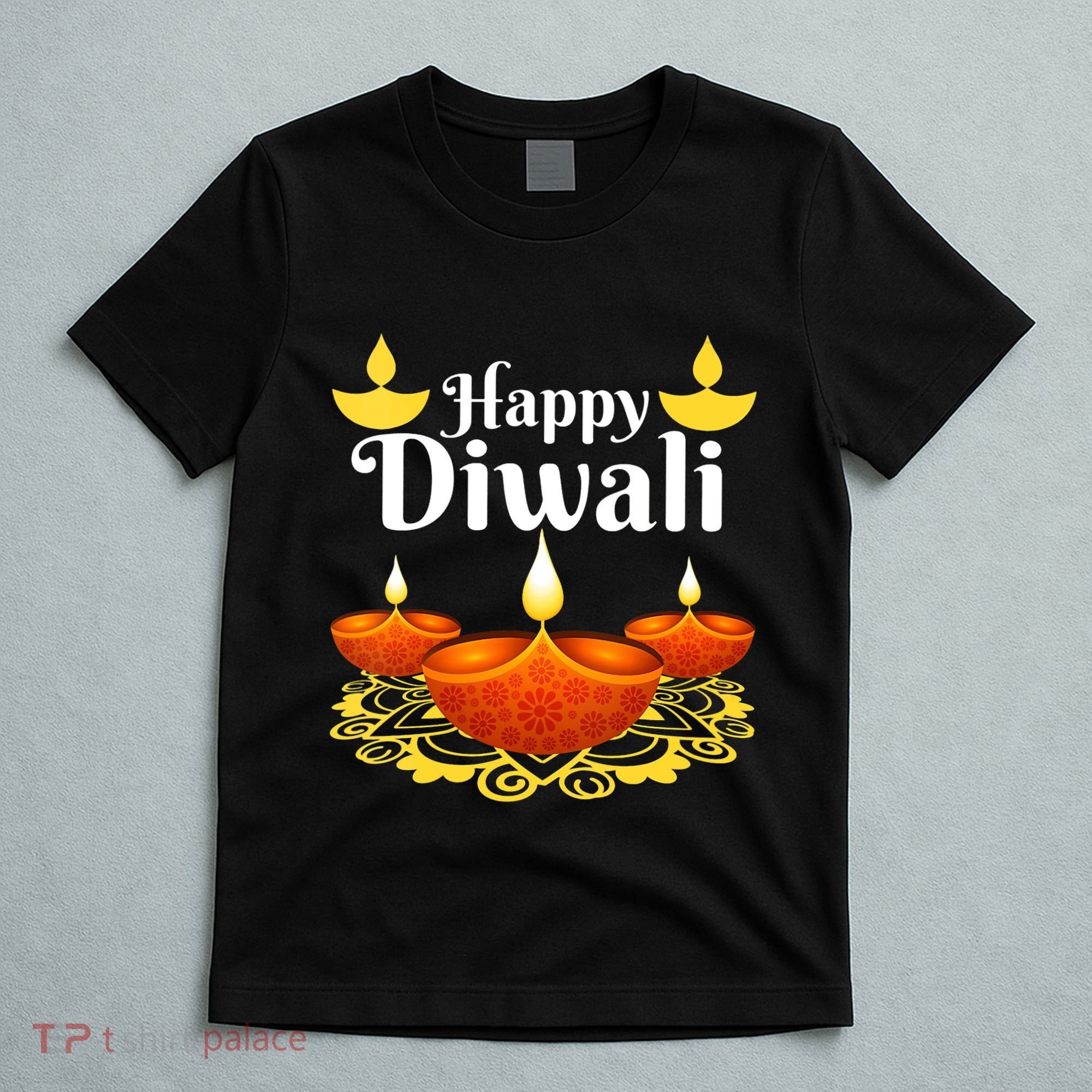 Cool Happy Diwali Festival Of Light Diva Lanterns T-Shirt