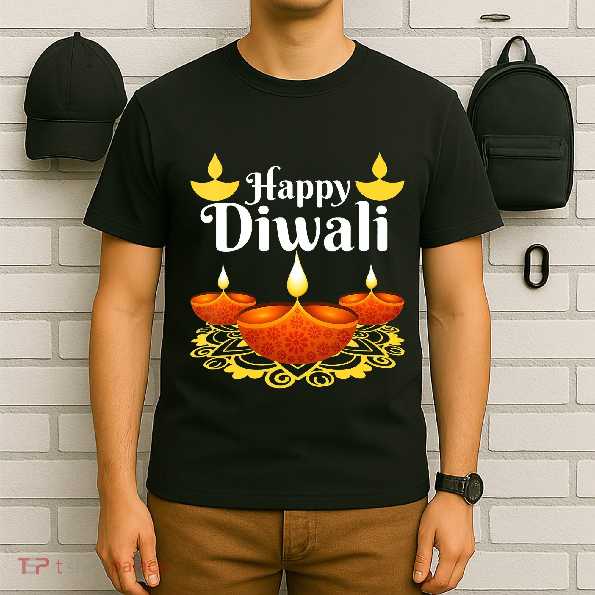 Cool Happy Diwali Festival Of Light Diva Lanterns T-Shirt