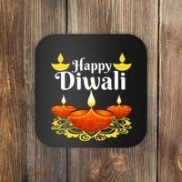 Cool Happy Diwali Festival Of Light Diva Lanterns Coaster thumb 0