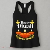 Cool Happy Diwali Festival Of Light Diva Lanterns Women's Tank Top thumb 3