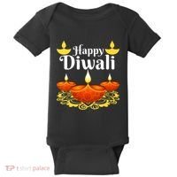 Cool Happy Diwali Festival Of Light Diva Lanterns Baby Bodysuit thumb 0