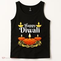 Cool Happy Diwali Festival Of Light Diva Lanterns Tank Top thumb 2
