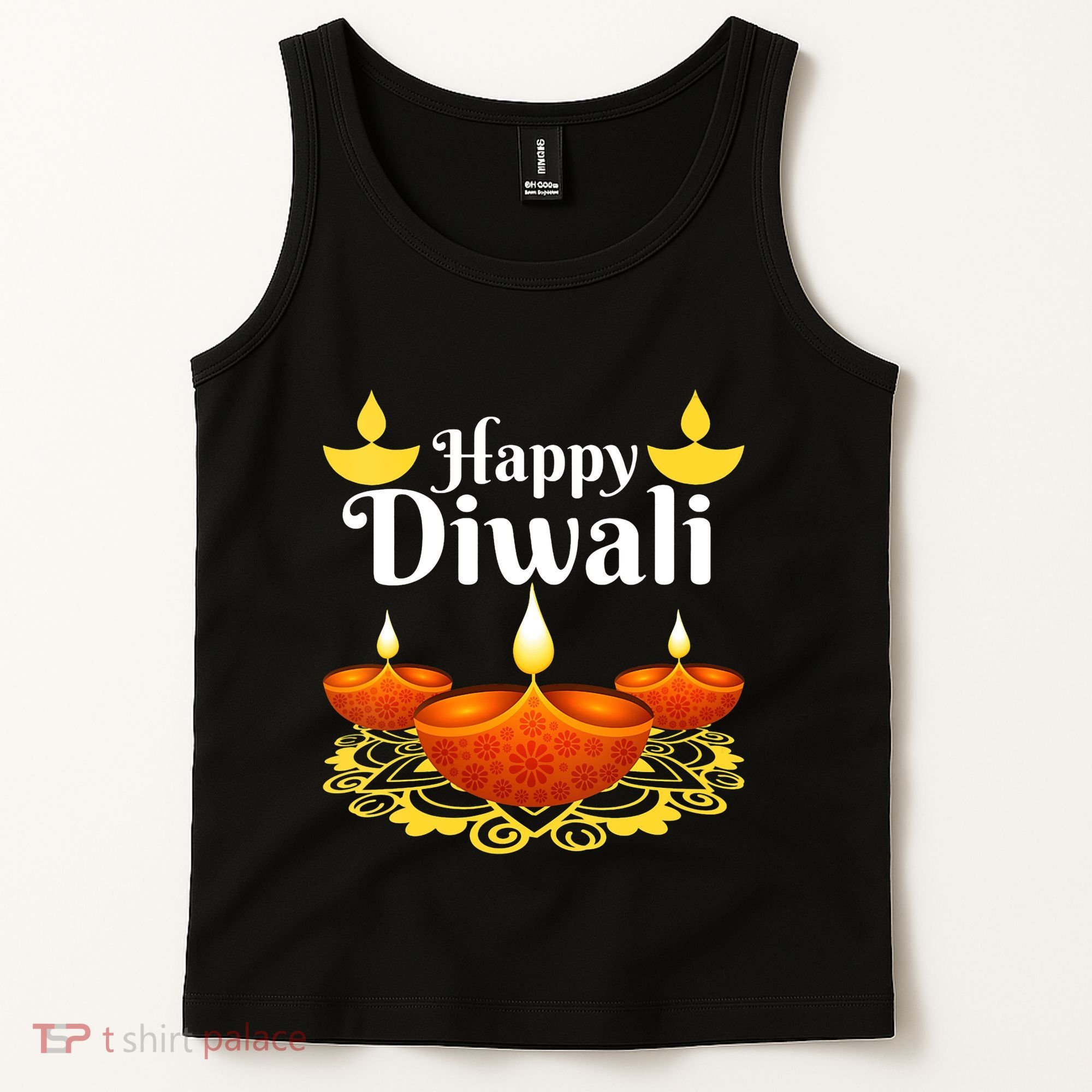Cool Happy Diwali Festival Of Light Diva Lanterns Tank Top