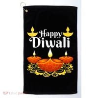 Cool Happy Diwali Festival Of Light Diva Lanterns Golf Towel thumb 0