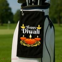 Cool Happy Diwali Festival Of Light Diva Lanterns Golf Towel thumb 2