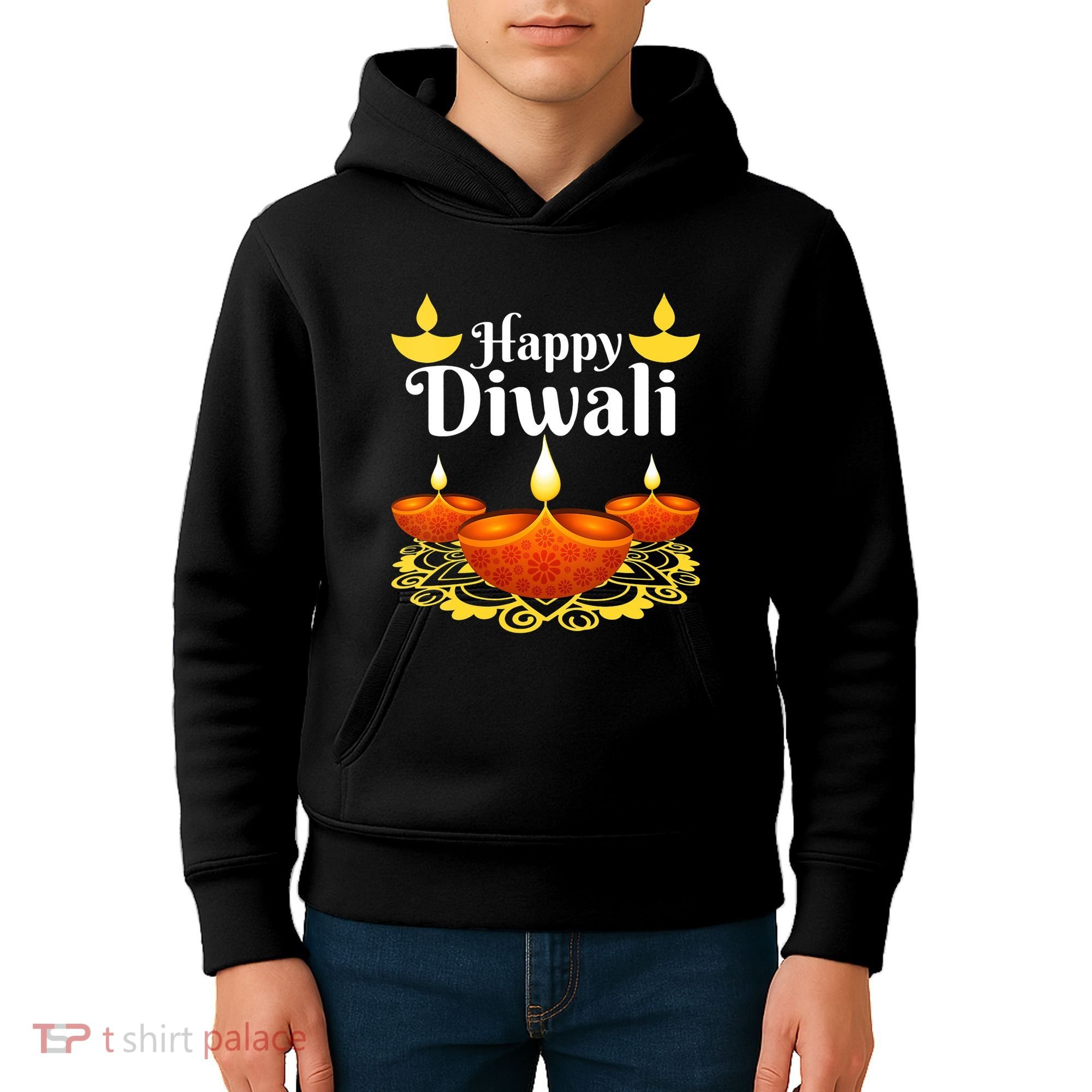 Cool Happy Diwali Festival Of Light Diva Lanterns Kids Hoodie