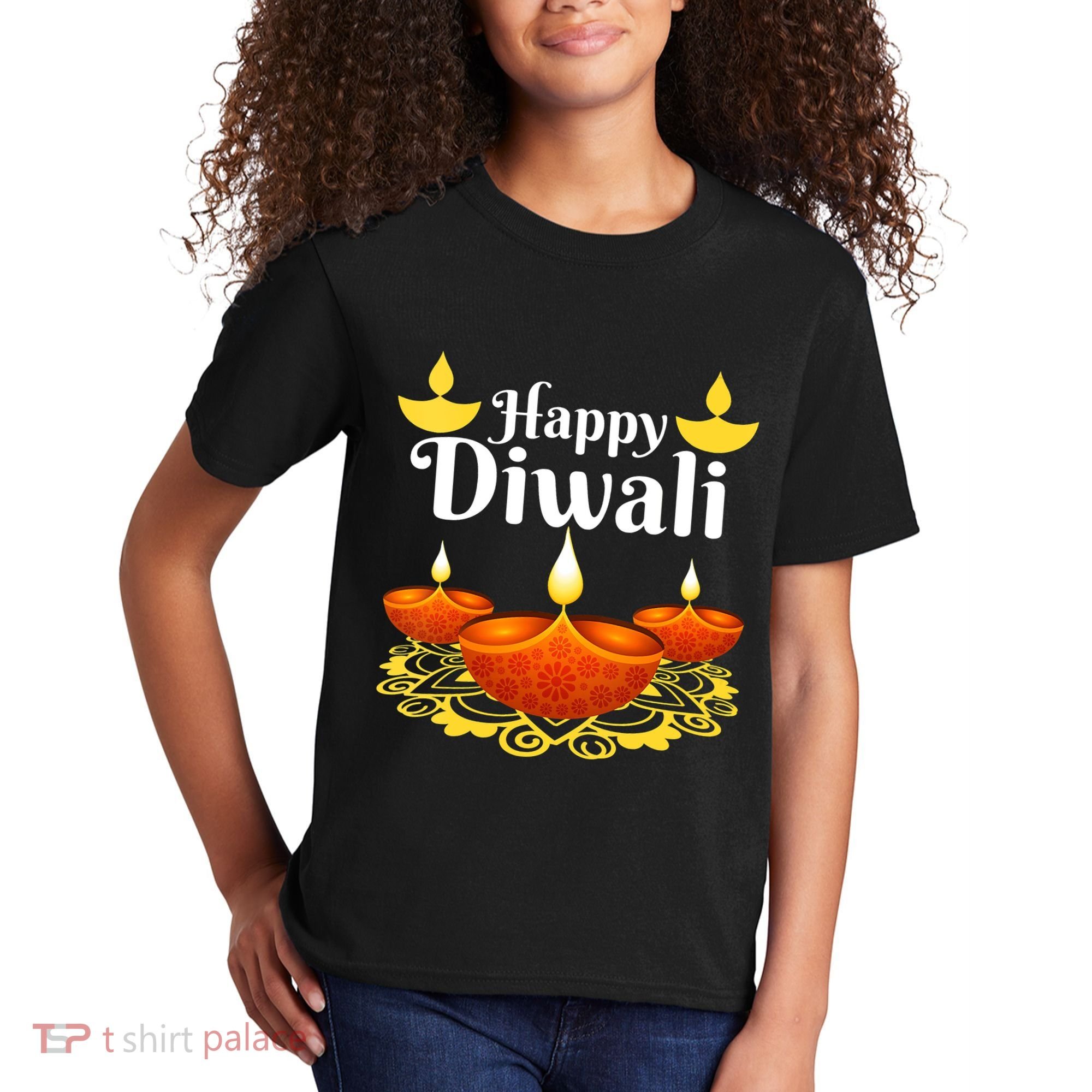 Cool Happy Diwali Festival Of Light Diva Lanterns Kids T-Shirt