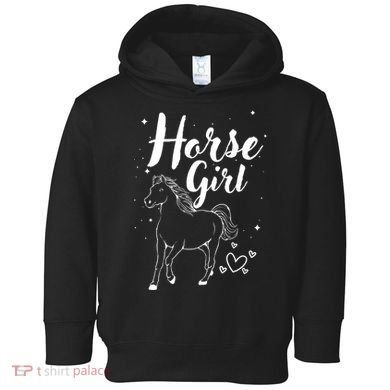 Cool Horse  Design For  Horse Lover Equestrian Toddler Hoodie