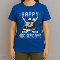 Christmas Hockey Day Sports Outfit T-Shirt thumb 4