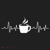 Coffee Heartbeat Drinking Coffee Women's Sweatshirt thumb 2