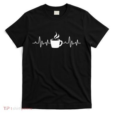 Coffee Heartbeat Drinking Coffee T-Shirt