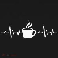 Coffee Heartbeat Drinking Coffee Polo thumb 3