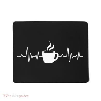 Coffee Heartbeat Drinking Coffee Mousepad
