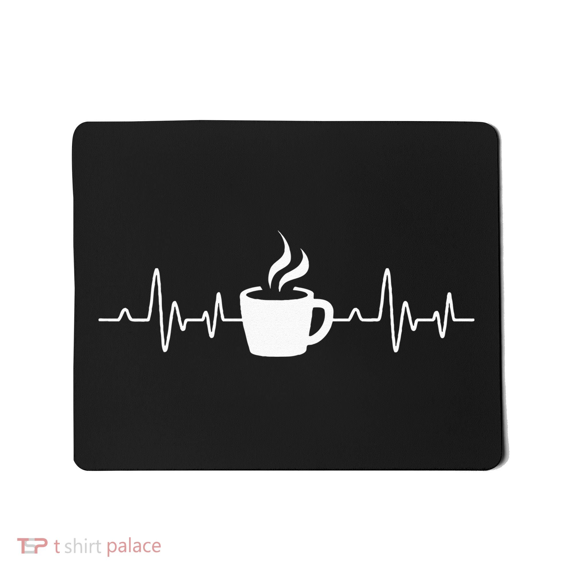 Coffee Heartbeat Drinking Coffee Mousepad