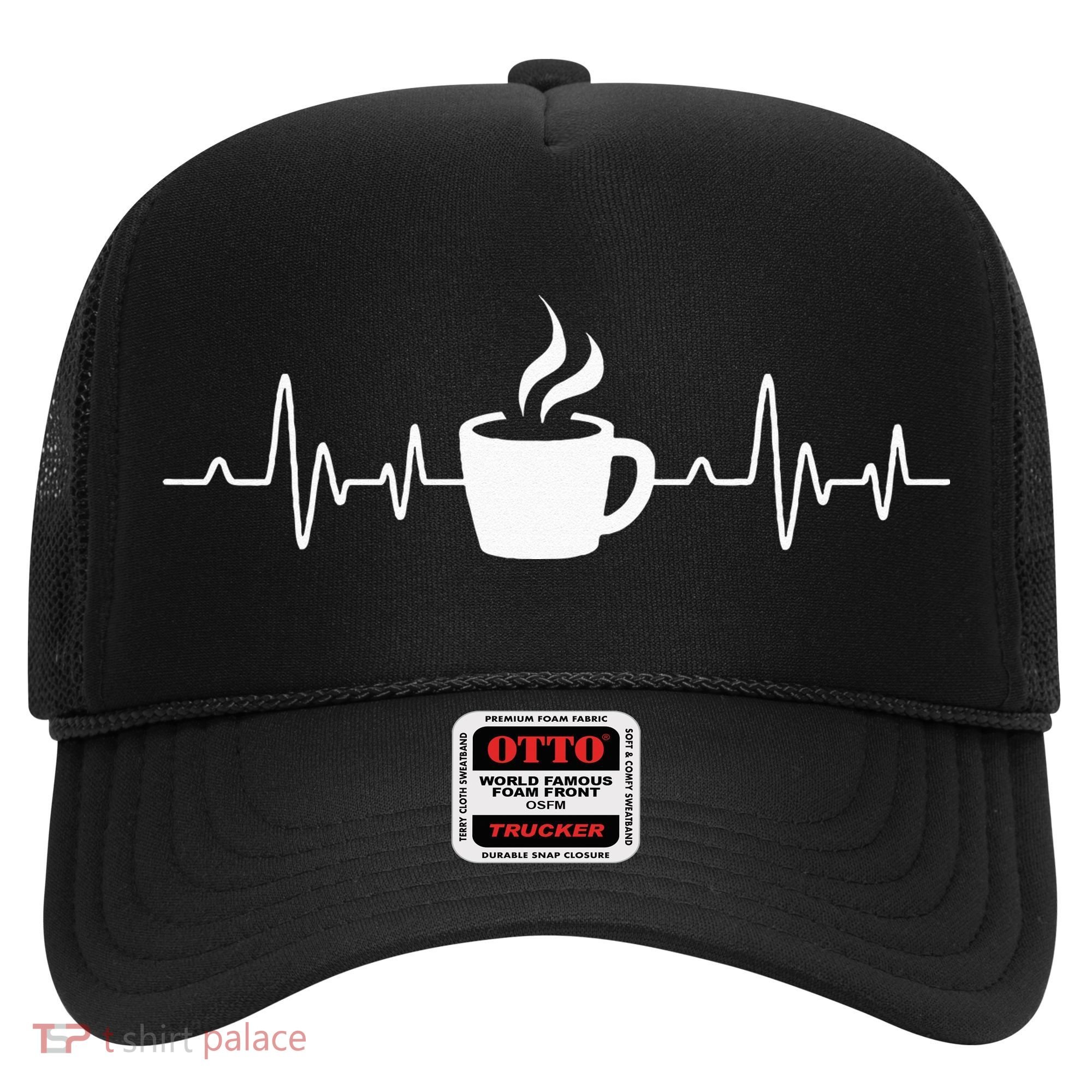 Coffee Heartbeat Drinking Coffee Hat