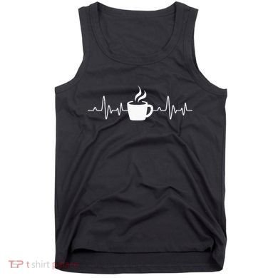 Coffee Heartbeat Drinking Coffee Tank Top