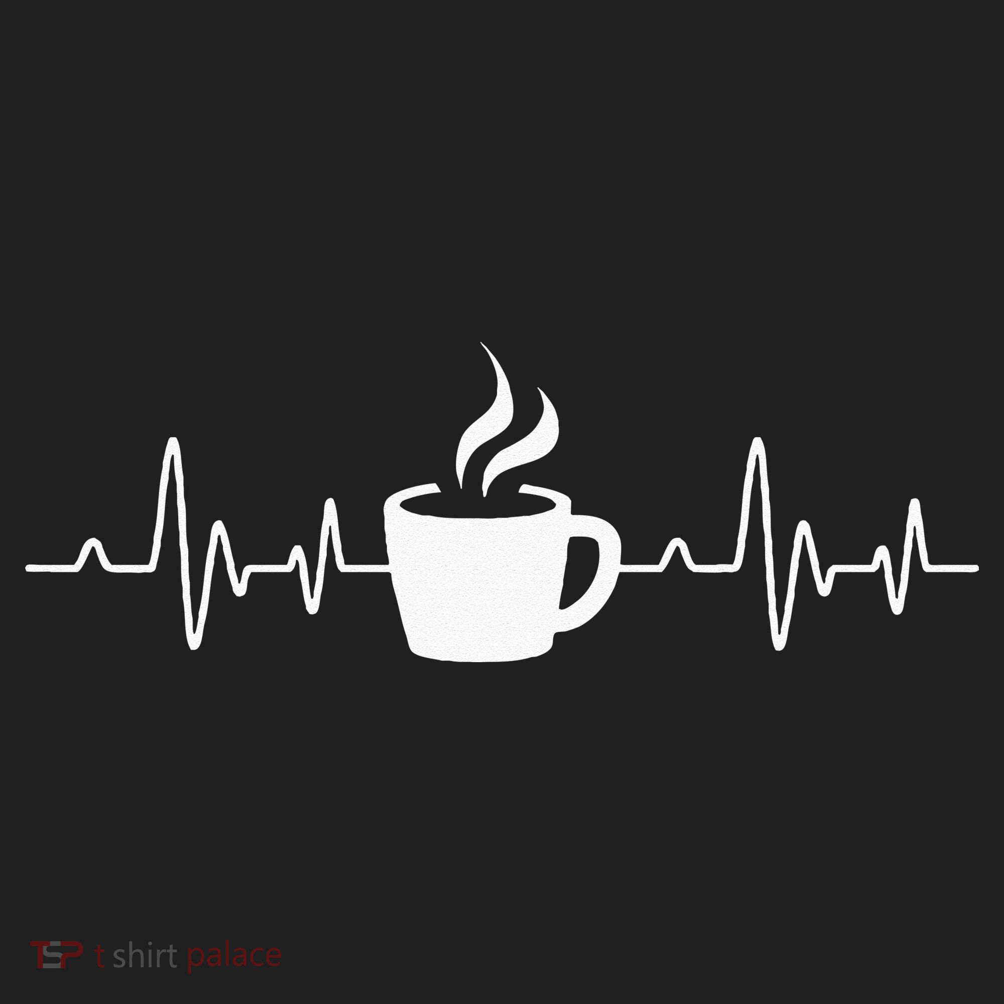 Coffee Heartbeat Drinking Coffee Golf Towel
