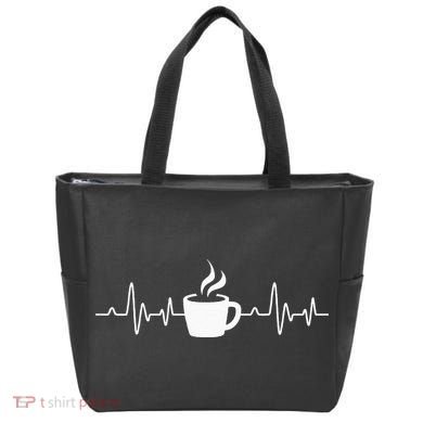 Coffee Heartbeat Drinking Coffee Tote Bag