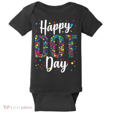 Colorful Happy DOT Day International DOT Day Baby Bodysuit