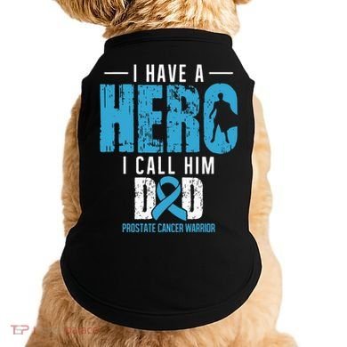Call Him Dad Prostate Cancer Awareness Support Ribbon Doggie Tank