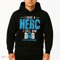 Call Him Dad Prostate Cancer Awareness Support Ribbon Hoodie thumb 2