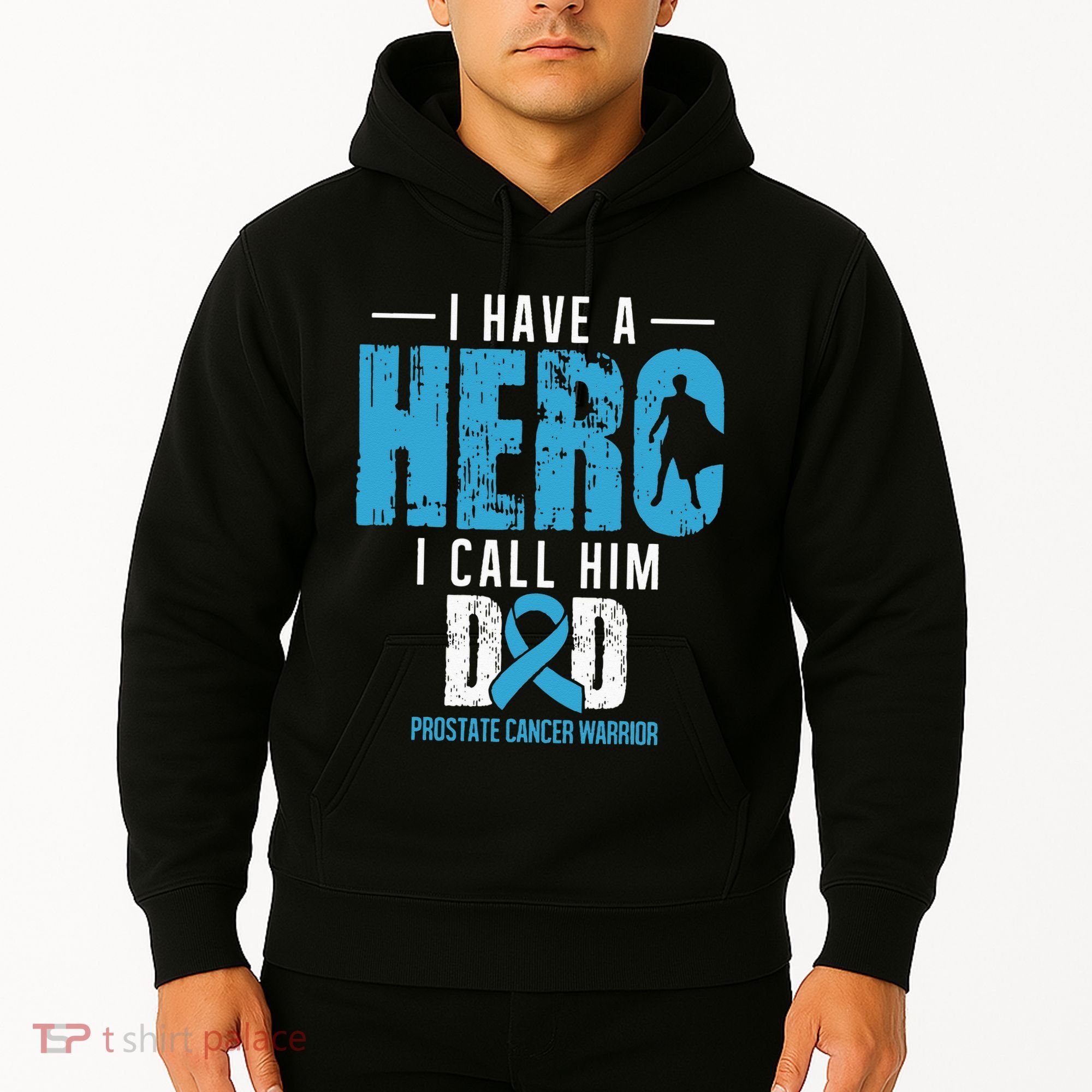 Call Him Dad Prostate Cancer Awareness Support Ribbon Hoodie
