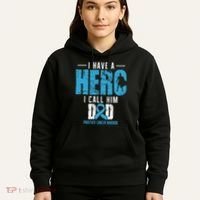 Call Him Dad Prostate Cancer Awareness Support Ribbon Hoodie thumb 5