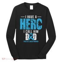 Call Him Dad Prostate Cancer Awareness Support Ribbon Long Sleeve Shirt thumb 0