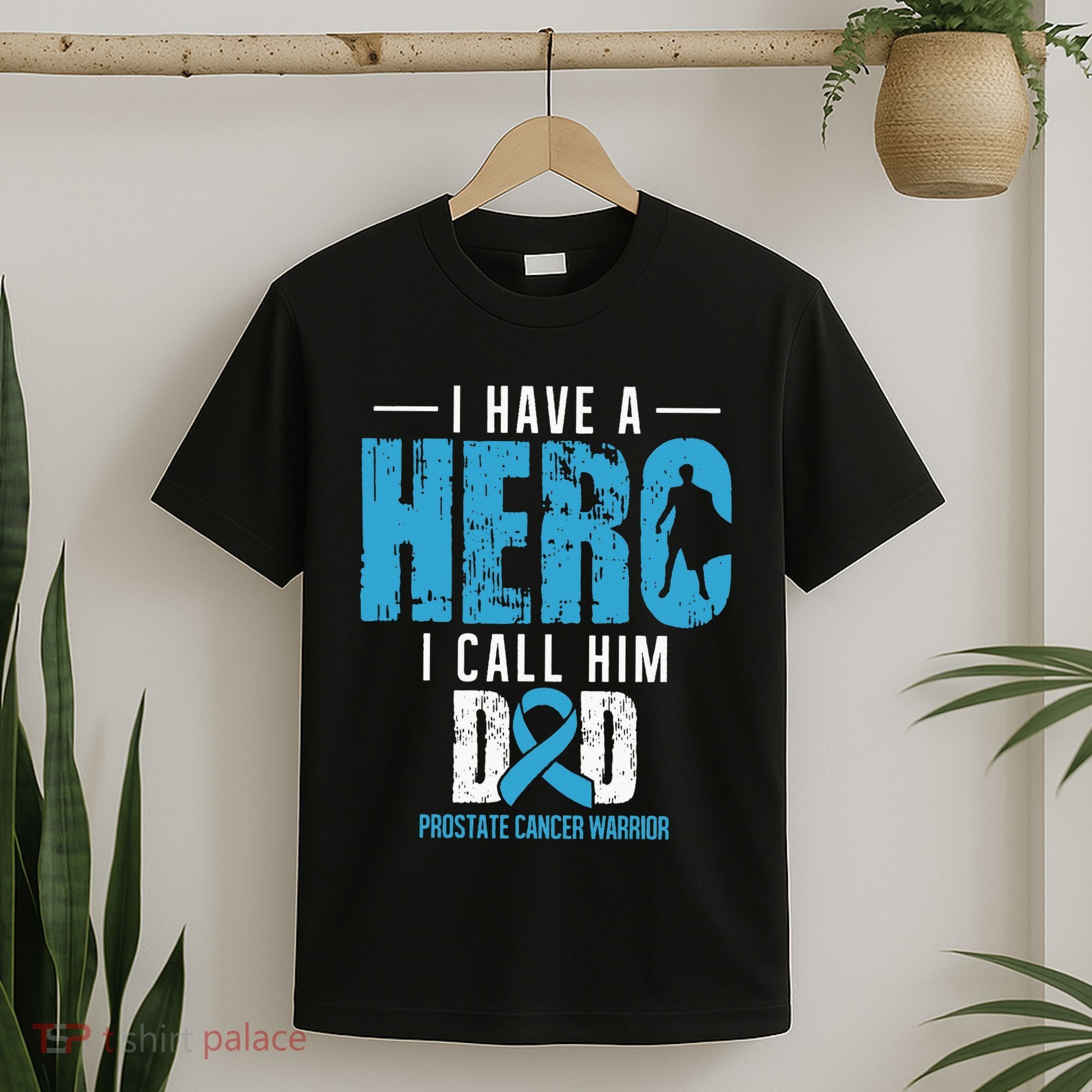 Call Him Dad Prostate Cancer Awareness Support Ribbon T-Shirt