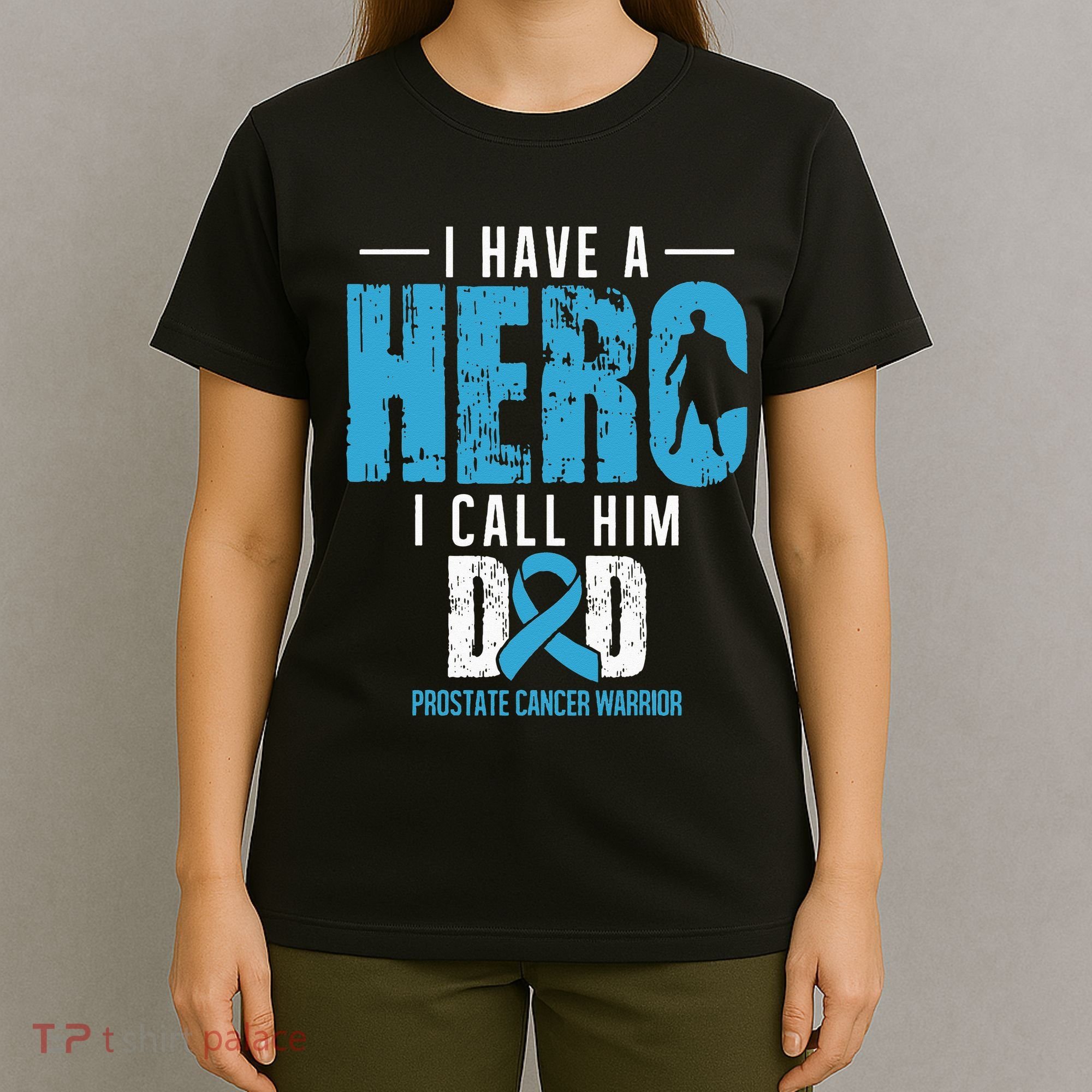 Call Him Dad Prostate Cancer Awareness Support Ribbon T-Shirt