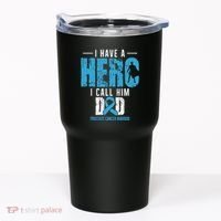 Call Him Dad Prostate Cancer Awareness Support Ribbon Tumbler thumb 0