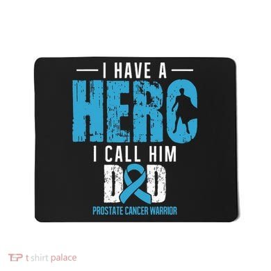 Call Him Dad Prostate Cancer Awareness Support Ribbon Mousepad