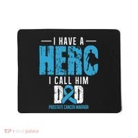 Call Him Dad Prostate Cancer Awareness Support Ribbon Mousepad thumb 0