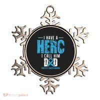 Call Him Dad Prostate Cancer Awareness Support Ribbon Ornament thumb 0