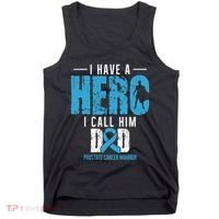 Call Him Dad Prostate Cancer Awareness Support Ribbon Tank Top thumb 0