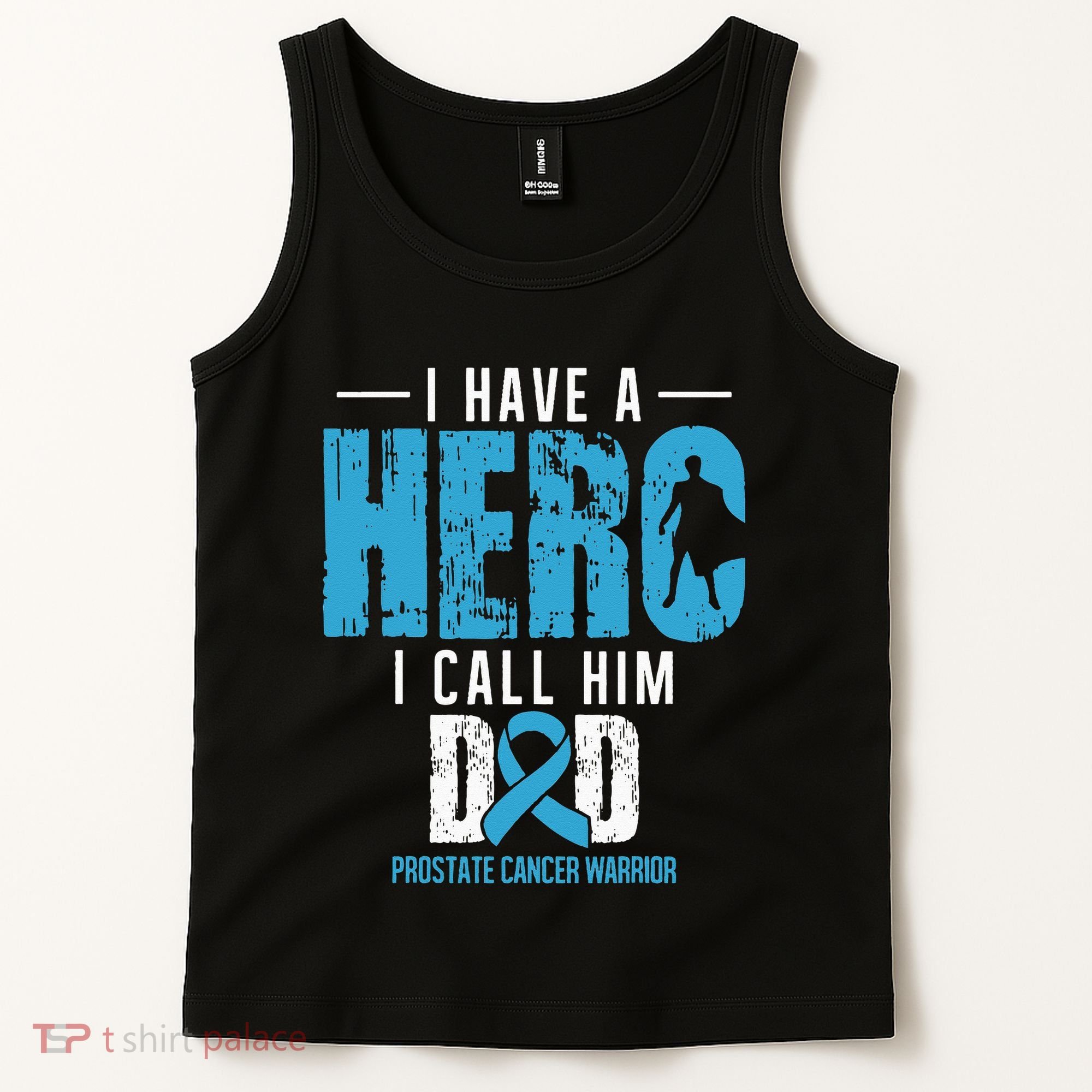 Call Him Dad Prostate Cancer Awareness Support Ribbon Tank Top