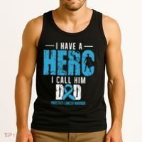 Call Him Dad Prostate Cancer Awareness Support Ribbon Tank Top thumb 3