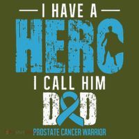 Call Him Dad Prostate Cancer Awareness Support Ribbon The Baniff Cuffed Pom Beanie thumb 2