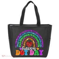 Cute Happy Dot Day Polka Dots Tote Bag thumb 0