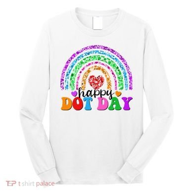 Cute Happy Dot Day Polka Dots Long Sleeve Shirt