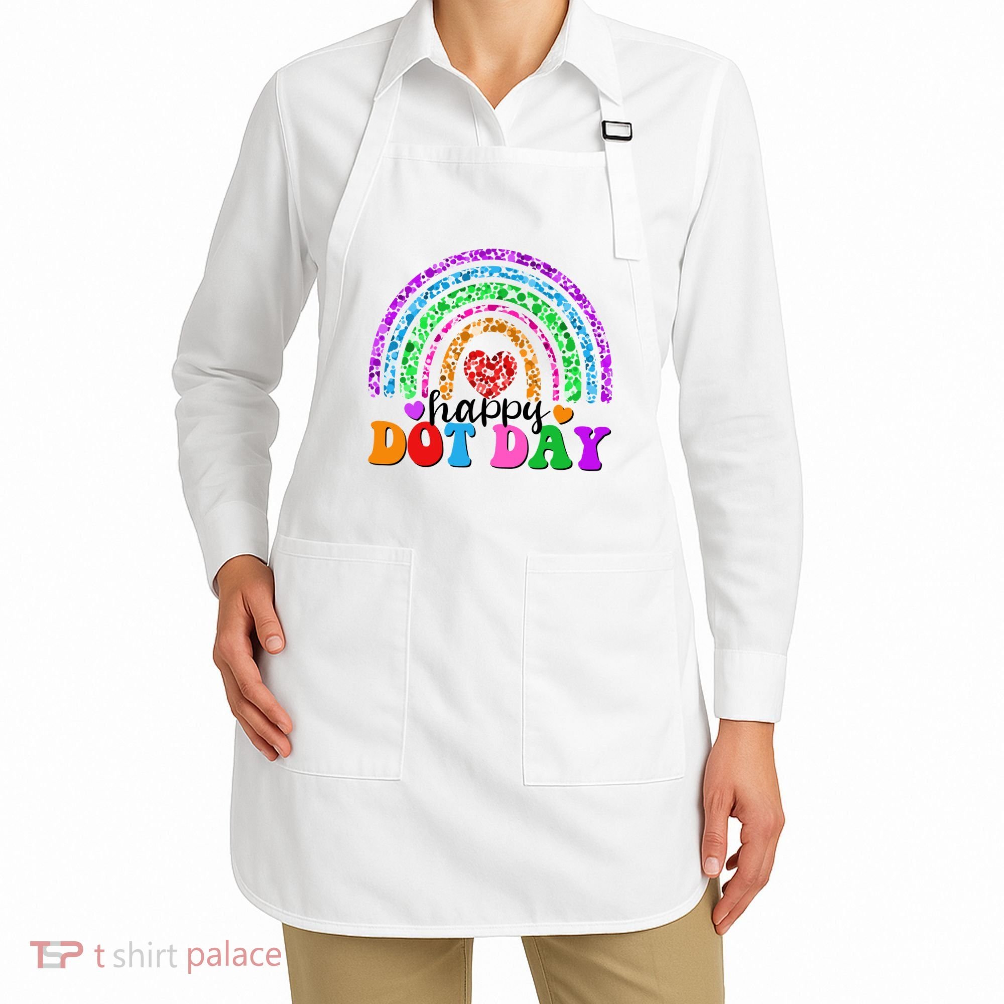 Cute Happy Dot Day Polka Dots Apron
