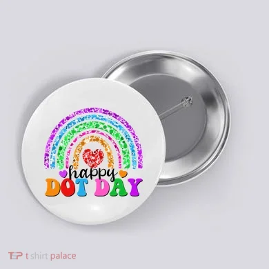 Cute Happy Dot Day Polka Dots Button