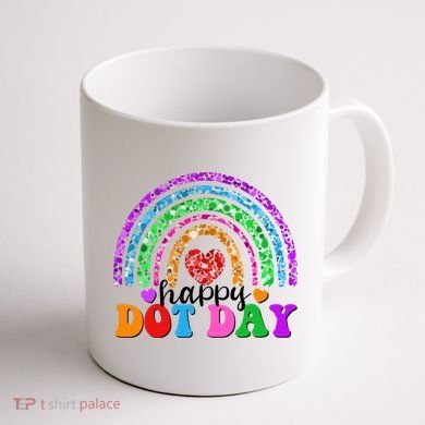 Cute Happy Dot Day Polka Dots Coffee Mug back